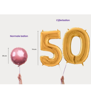 Cijferballon 3 Jaar Zilver XL