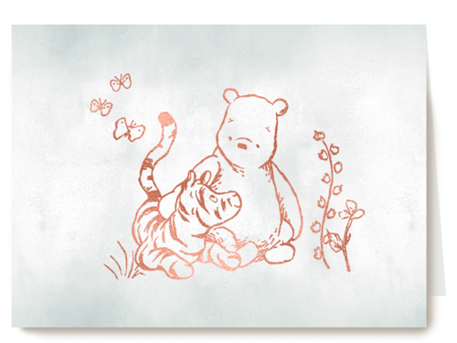 blanco kaart Winnie de Poeh
