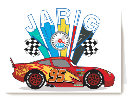 verjaardag kaart disney cars bliksem lightning mcqueen jarig