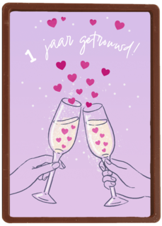 1 jaar getrouwd bubbel hartjes