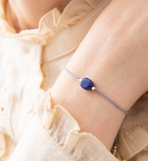 A Beautiful Story Edelsteen Kaart Armband Lapis Lazuli