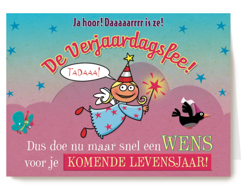 smile kaart de verjaardagsfee