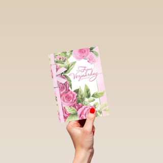 roze rozen met strik
