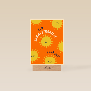 Hart onder de riem kaart een zonnetraaltje voor jou