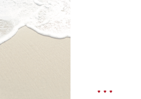 fotokaart save the date strand