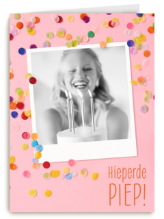 hieperdepiep met confetti