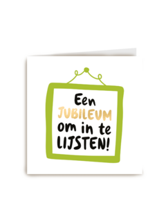 jubileum kaart een jubileum om in te lijsten