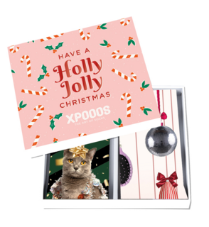 XPOOOS Sokken Cadeauset Holly Jolly Christmas