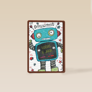 hoera gefeliciteerd robot