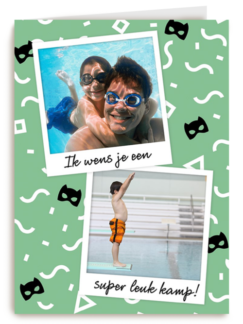 ik wens je een superleuk kamp fotokaart