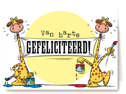 funny mail van harte gefeliciteerd giraffe