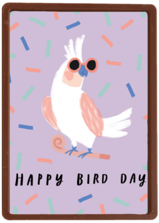 Zomer kaart Happy bird day
