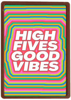 Beterschap kaart high fives good vibes