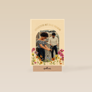 Gefeliciteerd met jullie trouwdag fotokaart