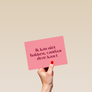 Ik kan niet bakken
