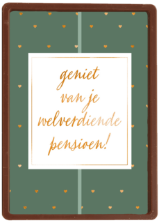 geniet van de welverdiende pensioen
