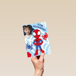 Fotokaart verjaardag spidey