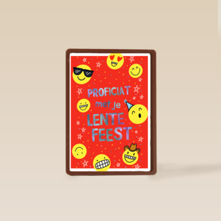 Lentefeest proficiat smileys