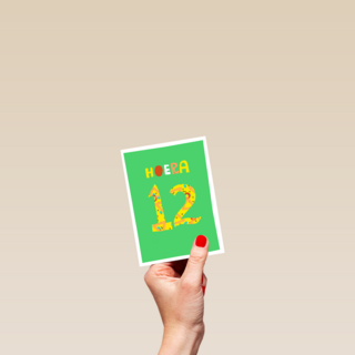 Verjaardagskaart 12 hoera jongen