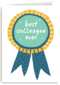 Bedankt kaart thuiswerken best collegue ever groen