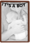 fotokaart enkel its a boy vlaggetje