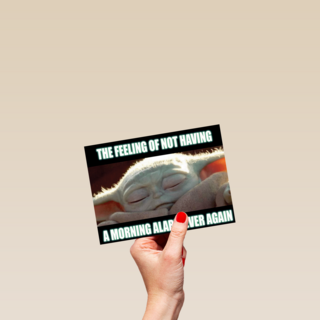 Star Wars Grogu pensioenkaart