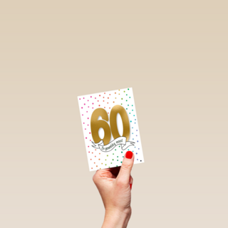 verjaardagskaart 60 en zo geweldig mooi