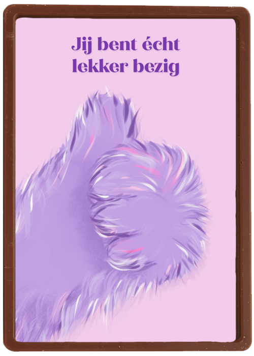 Jij bent echt lekker bezig Fluffy Hand