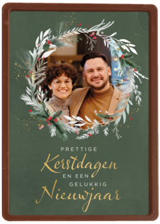Prettige kerstdagen gelukkig nieuwjaar fotokaart