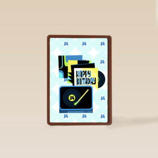 happy 14th birthday with this vinyl