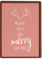 Kerstkaart hip Wishing you a very merry christmas