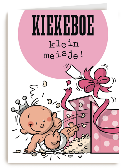 funny mail kiekeboe kleine meisje