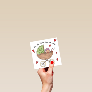 geboorte kleinkind voor de liefste opa en oma
