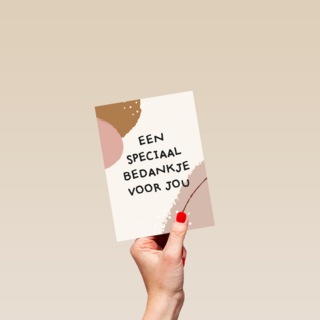 bedanktkaart een speciaal bedankje voor jou