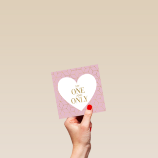 valentijnskaart stijlvol my one and only