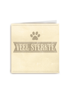 condoleance huisdier veel sterkte hondenpootje
