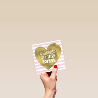 huwelijksjubileum goud hart