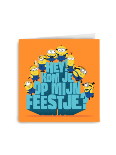 Minions uitnodiging kinderfeestje