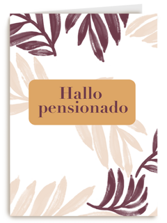 Pensioen kaart hallo pensionado