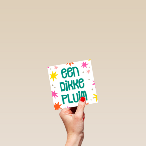 Een dikke pluim