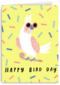 Verjaardagskaart man vrouw hip Happy Bird Day