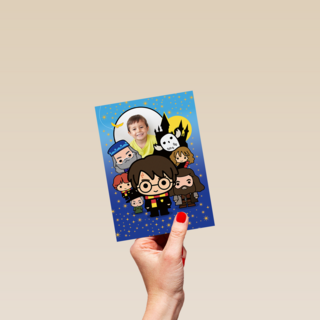 Harry Potter Fotokaart Blauw