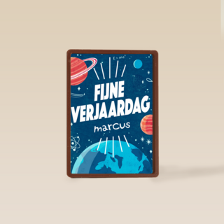 een verjaardag uit de ruimte