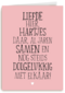 al jaren samen en nogsteeds dolgelukkig kaart