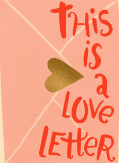 This is a love letter