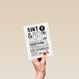 Sinterklaaskaart 5 december