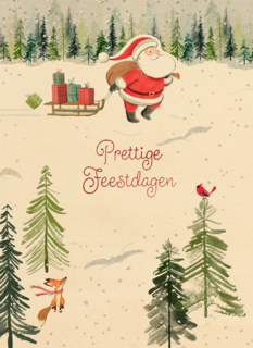 Prettige kerstdagen van de kerstman