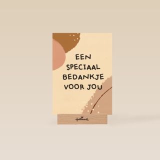 bedanktkaart een speciaal bedankje voor jou