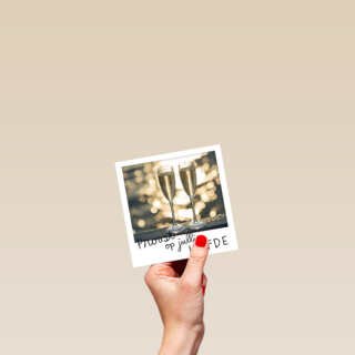 polaroid proost op jullie liefde