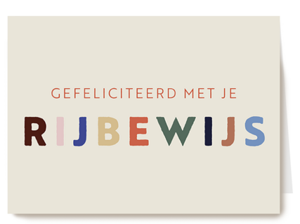 Gefeliciteerd met je rijbewijs gas erop